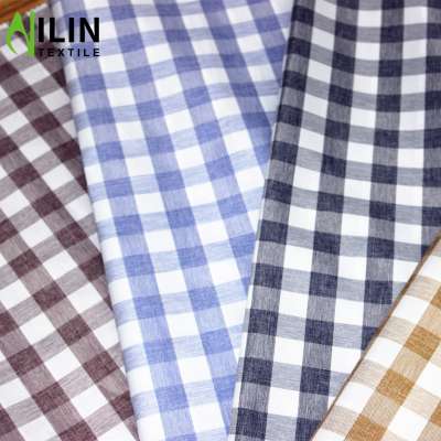 High quality waterproof cloth check fabric with PU coating