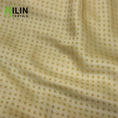 Rubber Patch Fabric 75d Interlock 100% Polyester Jersey Fabric For Massage Mattress Fabric