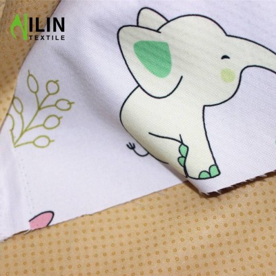 Rubber Patch Fabric Bonded Cartoon Printing Fabric For Mattress Non-slip Mat