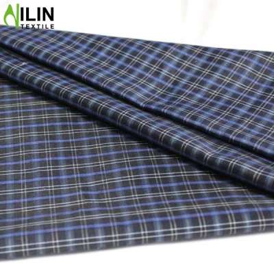 2018 hot sell yarn dyed check print 100% polyester fabric